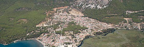 Gokova bay seen from airplane