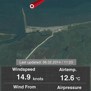 Wind is coming from
